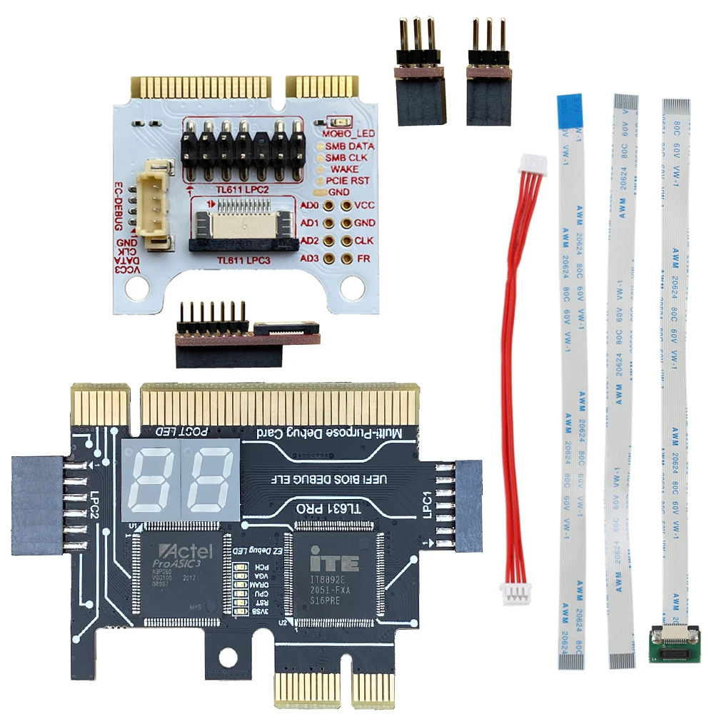 Многофункциональный TL611 TL631 Pro Универсальный ноутбук и ПК PCI PCI-E Mini LPC материнская