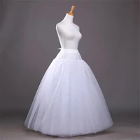 white a line wedding accessories ball gown tulle hoopless petticoat crinoline underskirt waist adjustable jupon