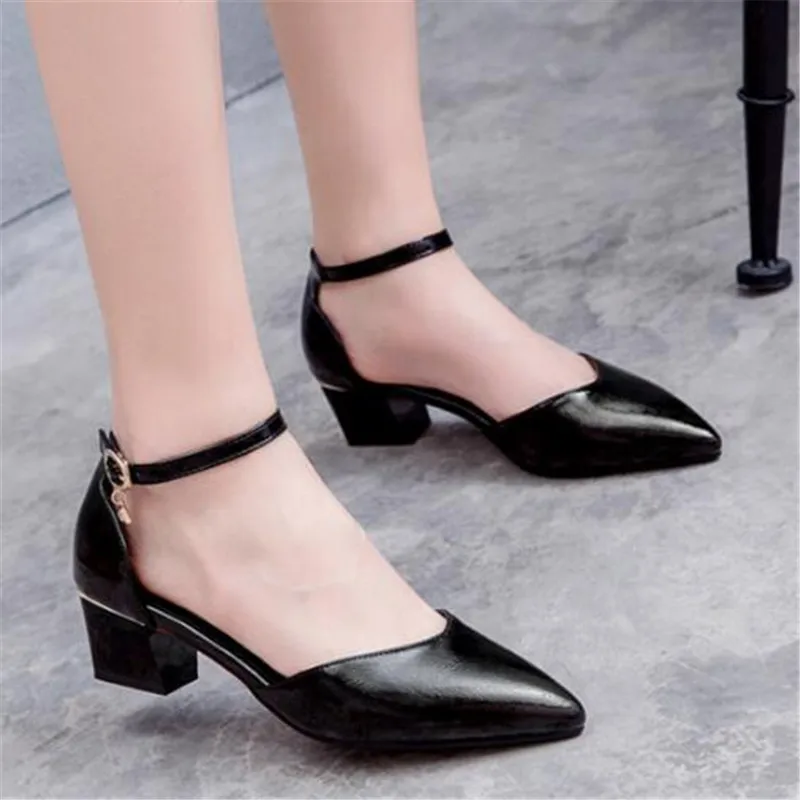 

New Spring/Summer Girls Leather Shoes Princess Student Model Catwalk Shoes Dress performance High Heels Kids Children Baby 018