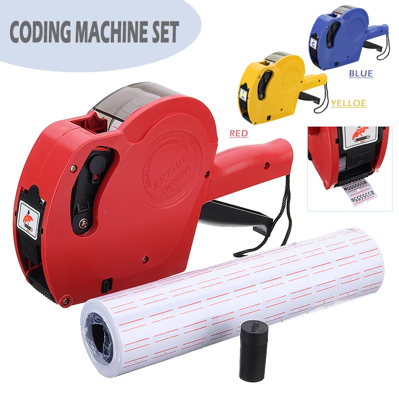 Ручной пластиковый маркировочный пистолет 8 знаков маркировочная машина с 4000