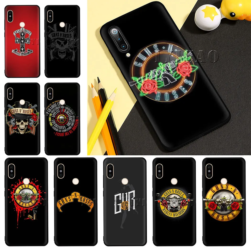 Мягкий силиконовый чехол IYICAO guns N Roses для Redmi Note 7 8 6 5 Pro 5A Prime 7A K20 Go|Чехлы-накладки| |