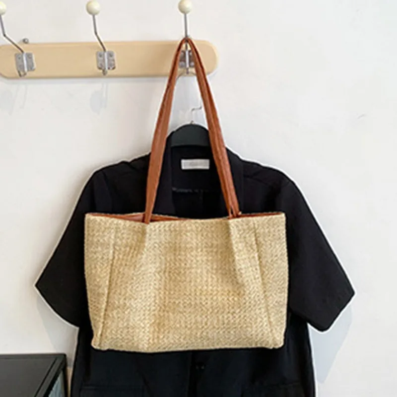 

Hot Sell Totes Pu Leather Shoulder Shopping Bags for Women's Shopper Daily Handbag Female Casual Large Capacity Travel Tote Bags