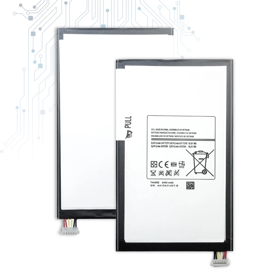Литий-полимерный аккумулятор для планшета samsung GALAXY Tab 3 8,0 SM T310 T311, сменный аккумулятор 4450 мАч T4450E