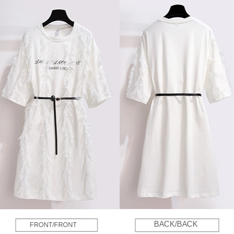 Платье-футболка с оборками женское маленькое черное летнее платье новый стиль