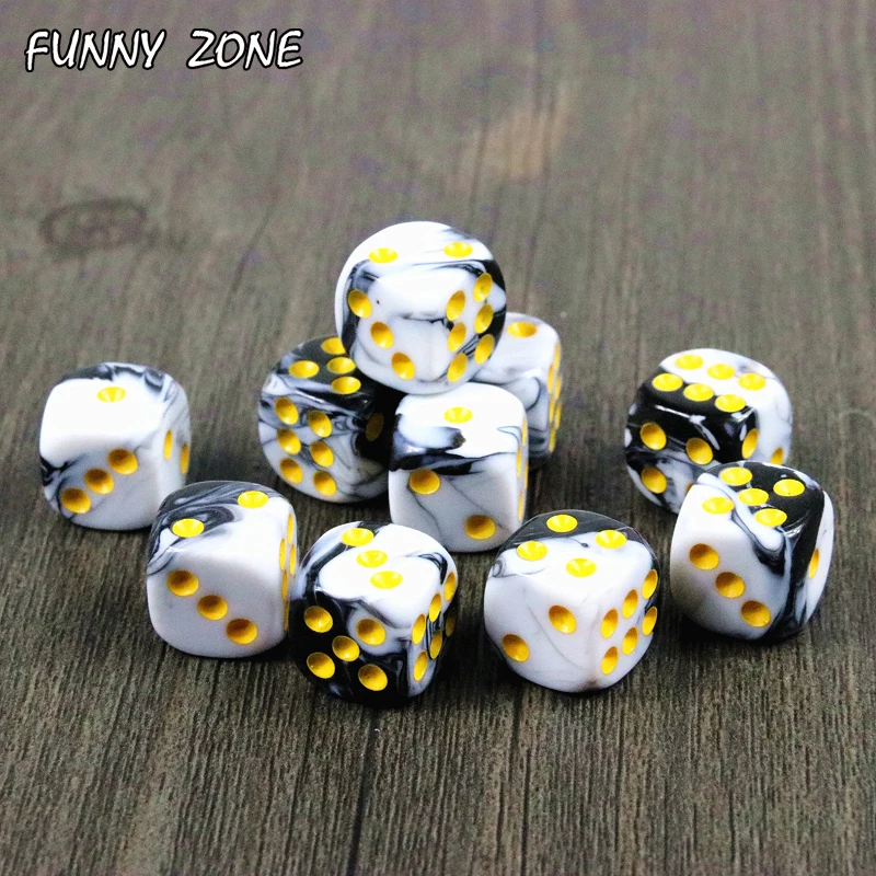 Игральные кости Gemini 10 шт. 12 мм набор блоков d6 стандартный шестисторонний декодер