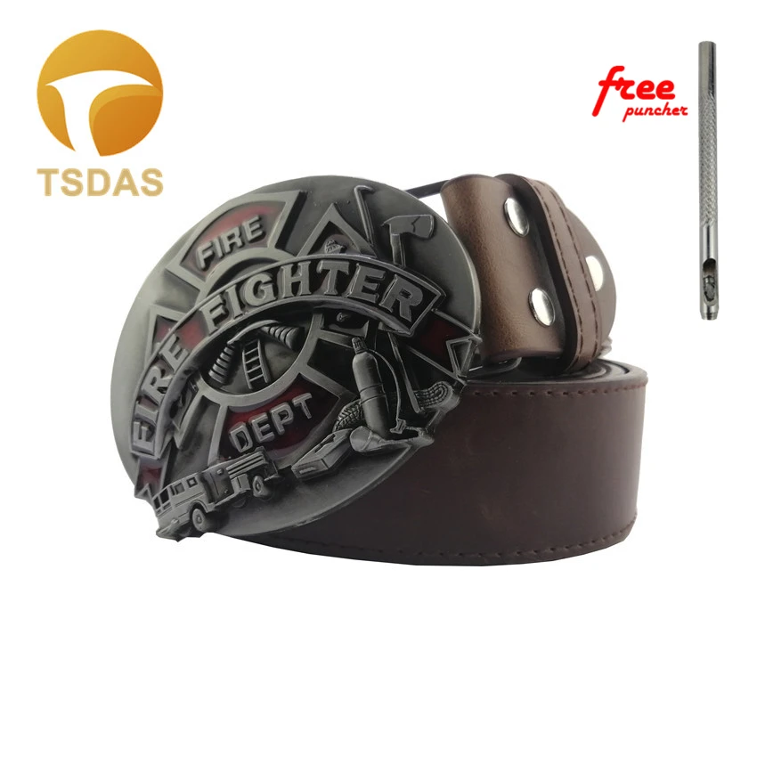 New Fashion Classical Letter Male Accesorios Belt Buckle Cool Fire Fighter Metal For Men Classic Year Gifts | Дом и сад