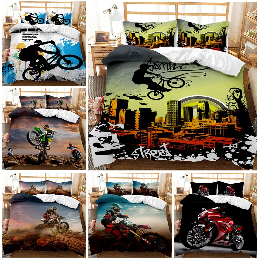 

Autumn And Winter Sports Locomotive Pictures Bedding Duvet Cover Pillowcase Single Twin Double Queen King Adult Children