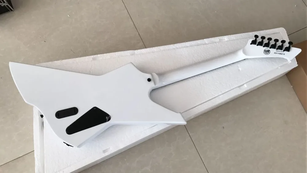Белая левша snakebyte james hetfield электрогитара палисандр гриф левша Snakebyte гитара гитара