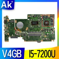new x705ud motherboard for asus vivobook x705udr x705u laptop motherboard i5 7200u gtx1050 4gb 100 original mainboard
