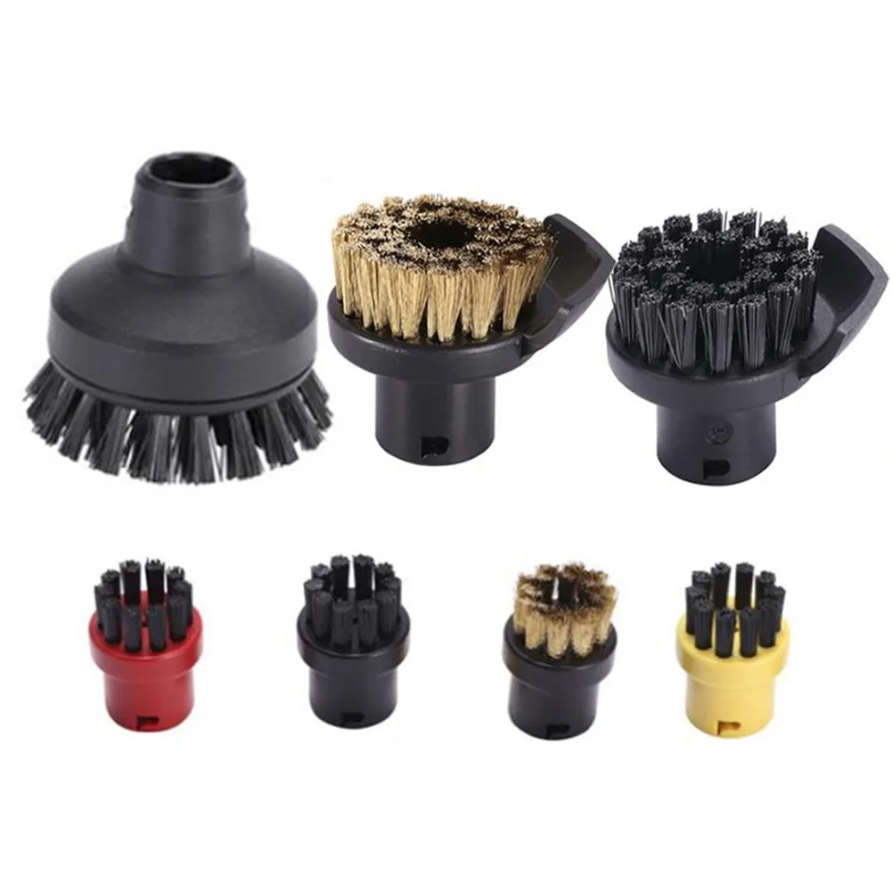 

Round Brush For Karcher Steam Cleaner Point Jet Nozzle Complete Black SC Series Sweeper Robot Cleaning Accessories