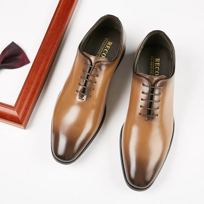 

New Formal Leather Shoes Men Dress Shoes Brand Office Male Design Luxury Male Footwear High Quality Office Men Oxford Shoes