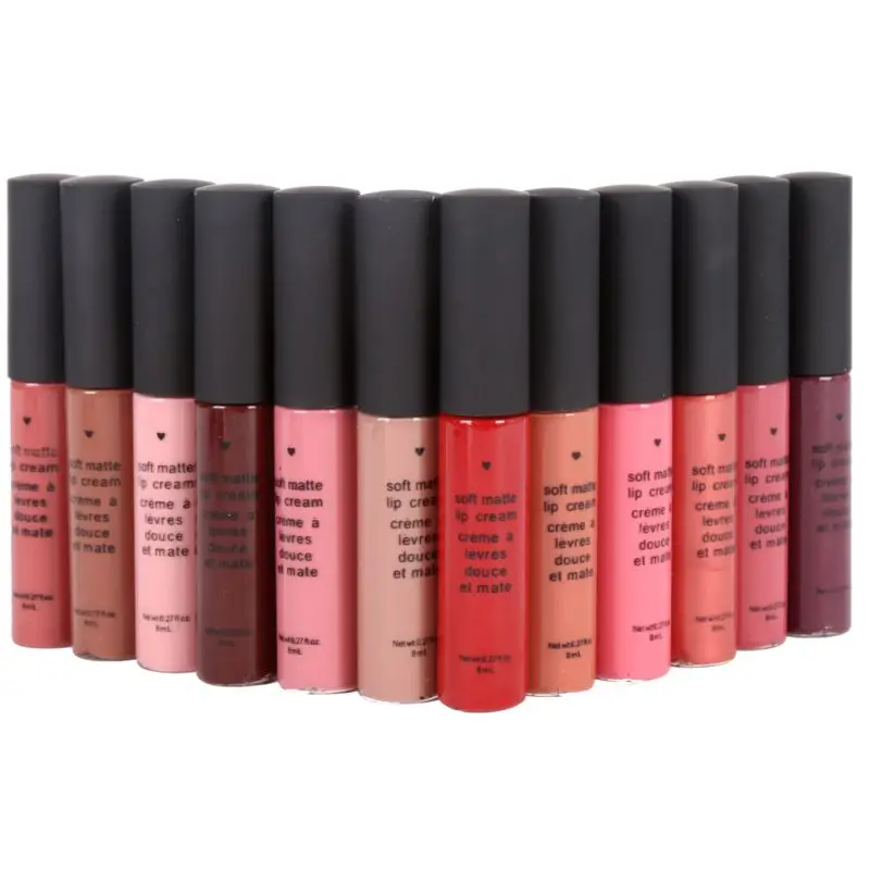 

Waterproof Matte Lip Gloss Moisturizer Smooth Lip Tint Long Lasting Liquid Lipstick Cosmetic Maquiagem YL