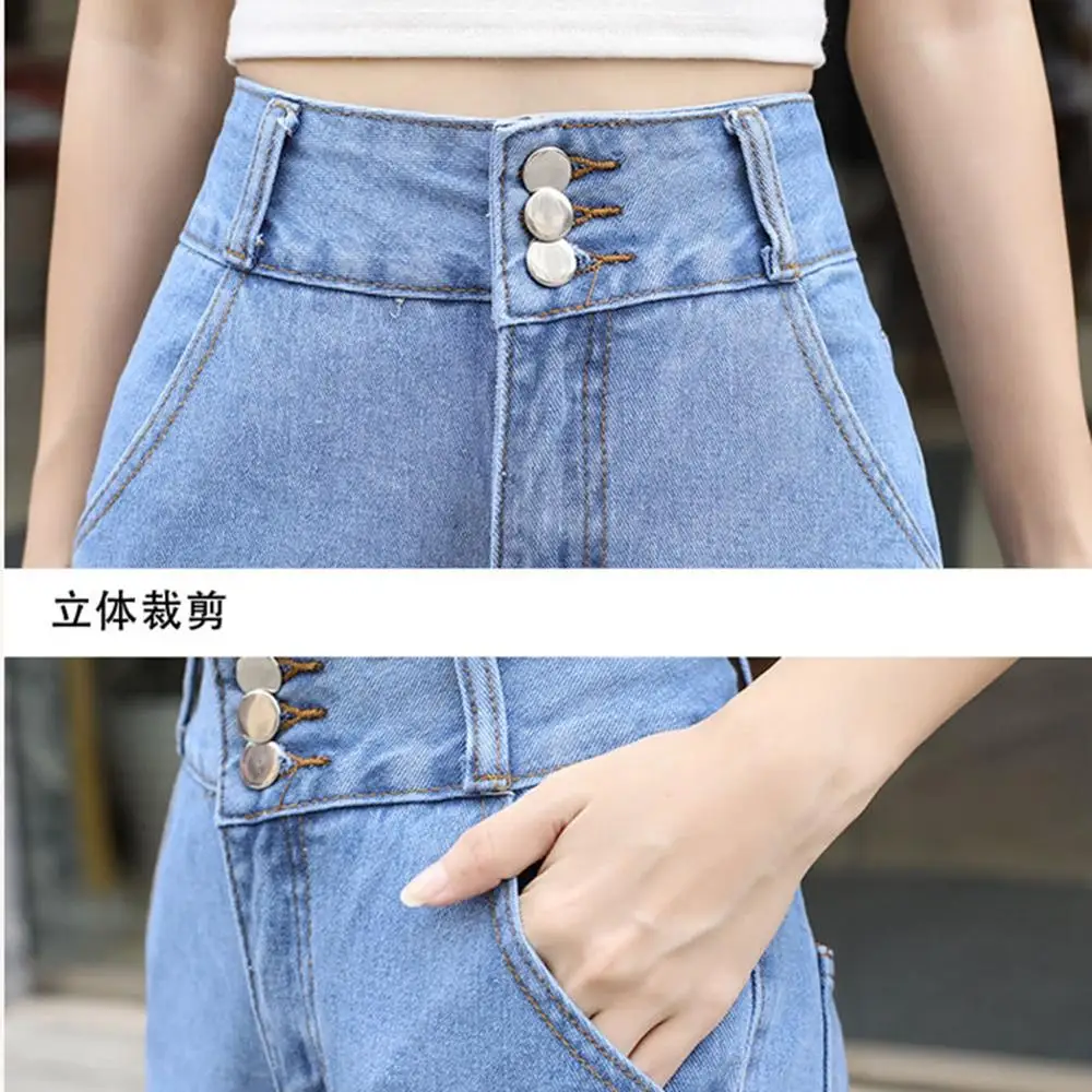 

Woman Jeans High Waist Blue Jeans for Women Wide Leg Straight Denim Pants Femme Streetwear Vintage Clothing Fashion Tassel Jeans