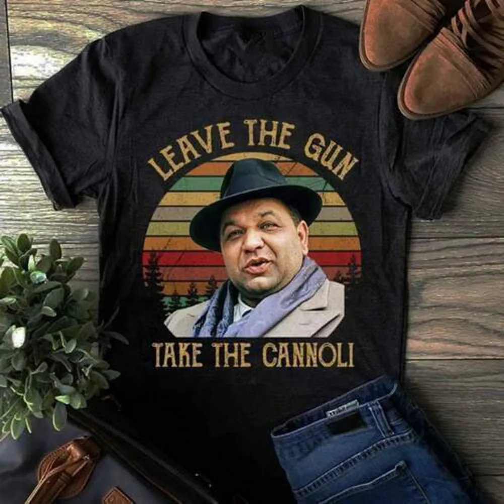 The Godfather Leave Gun Take Cannoli винтажная Ретро Мужская футболка S 5XL хлопковая новые крутые