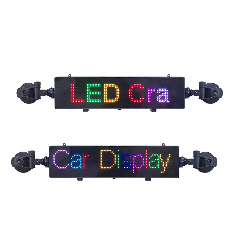 12 2 дюймовый 16*80 RGB цветной тонкий светодиодный дисплей для автомобиля фотография
