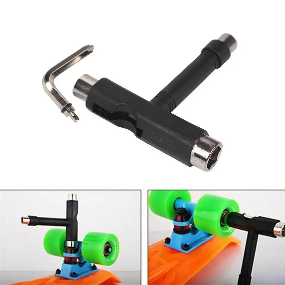 Новый инструмент для скейтборда типа T из сплава все в одном отвертка гнездо