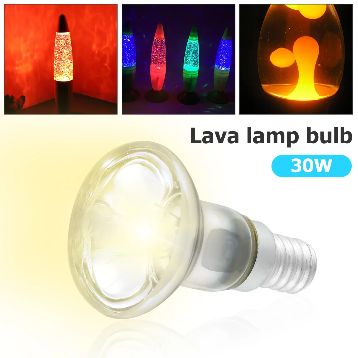 

30W Lava Lamp Bulbs Reflector Type Bulbs R39 E14 Base Lava Lamp Bulb High Temp Resistant Replacement Bulbs for Lava Lamps