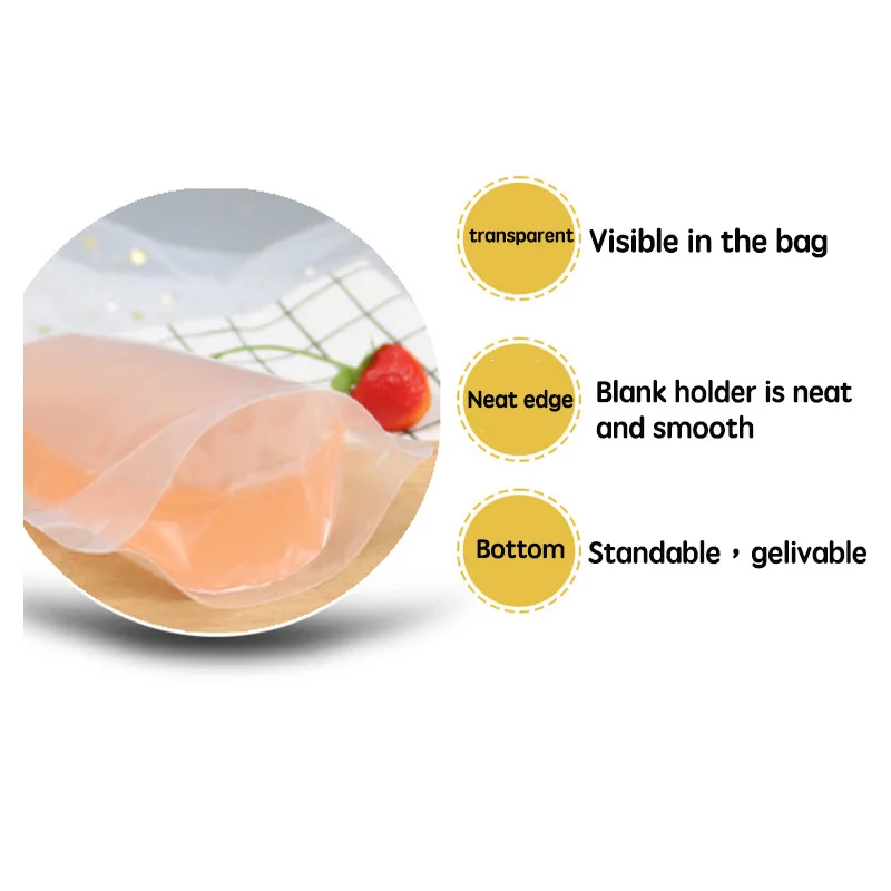 300PCS Clear Standing Up Poly Drink Packaging Spout Bag Doypack Liquid Pouches for Beverage Milk Fruit Juice Package Bags | Дом и сад