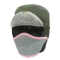 outfly for men and women in autumn and winter with mask keep warm water proof rain and snow lei feng hats
