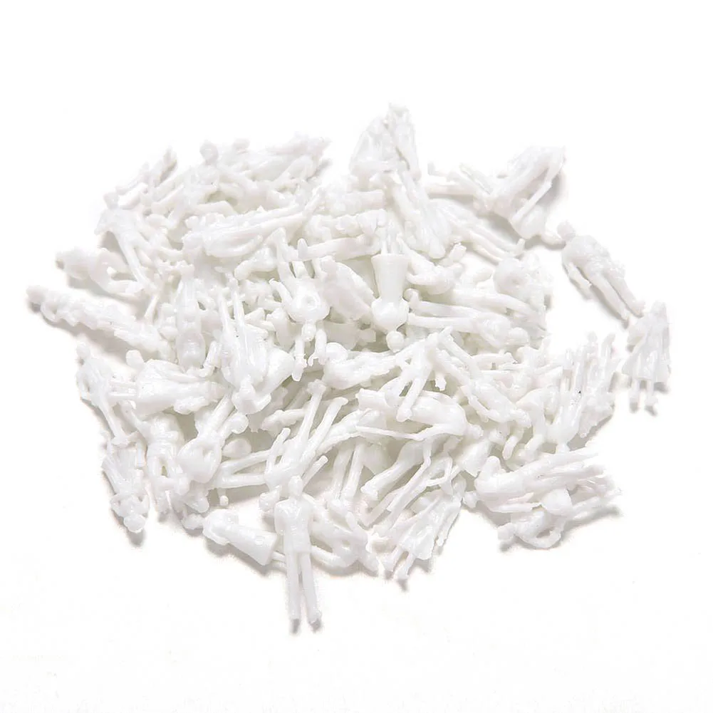 100 шт. неокрашенные мини-фигурки для поездов пассажиров | Дом и сад