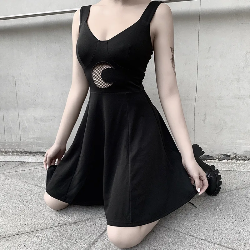 Ruibbit Новое поступление женское платье модное готический панк стиль сексуальное