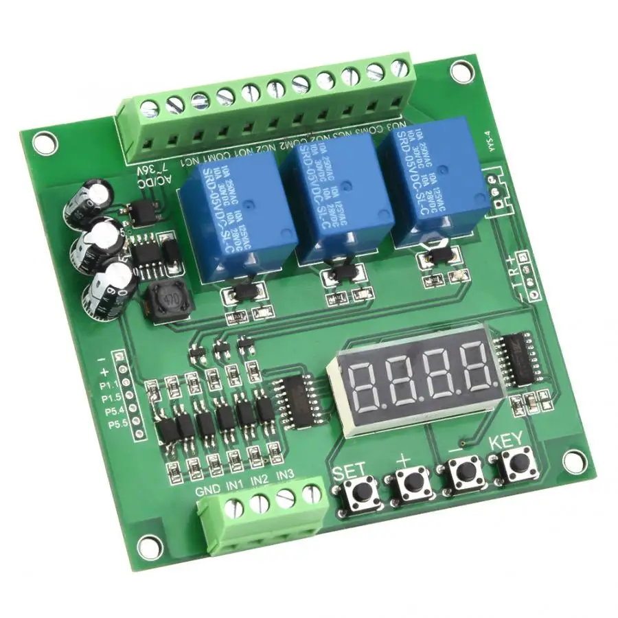Программируемое 3 канальное реле управления модуль триггер