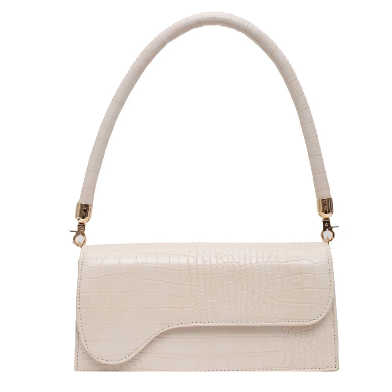 

Crocodile Pattern Small PU Leather Crossbody Bags For Women 2020 Simple Solid Color Shoulder Handbags Female Cross Body Bag