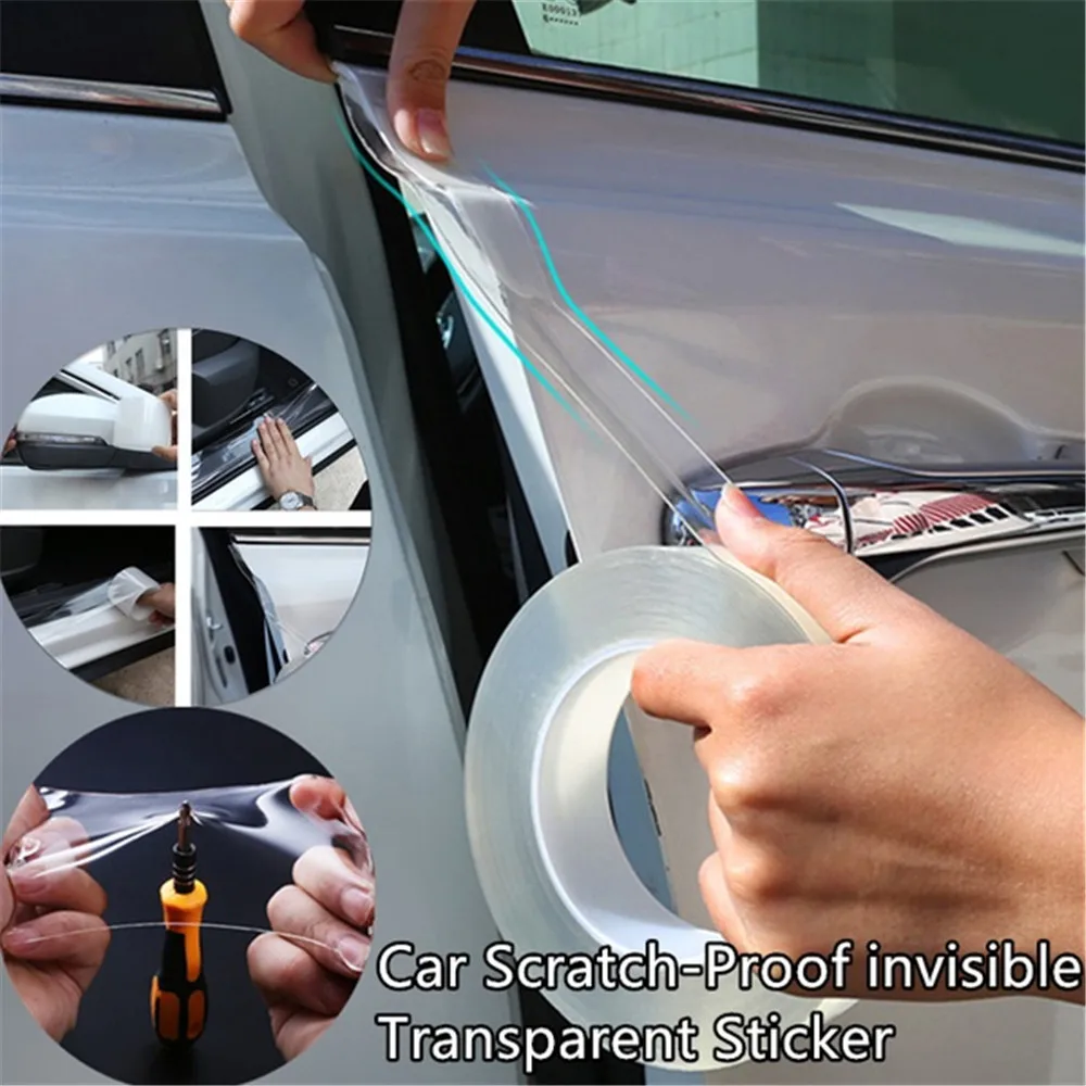 

Universal Car Anti-collision Strip Nano Tape Scratchproof Car Threshold Transparent Film Door Edge Rim Protective Car Stickers