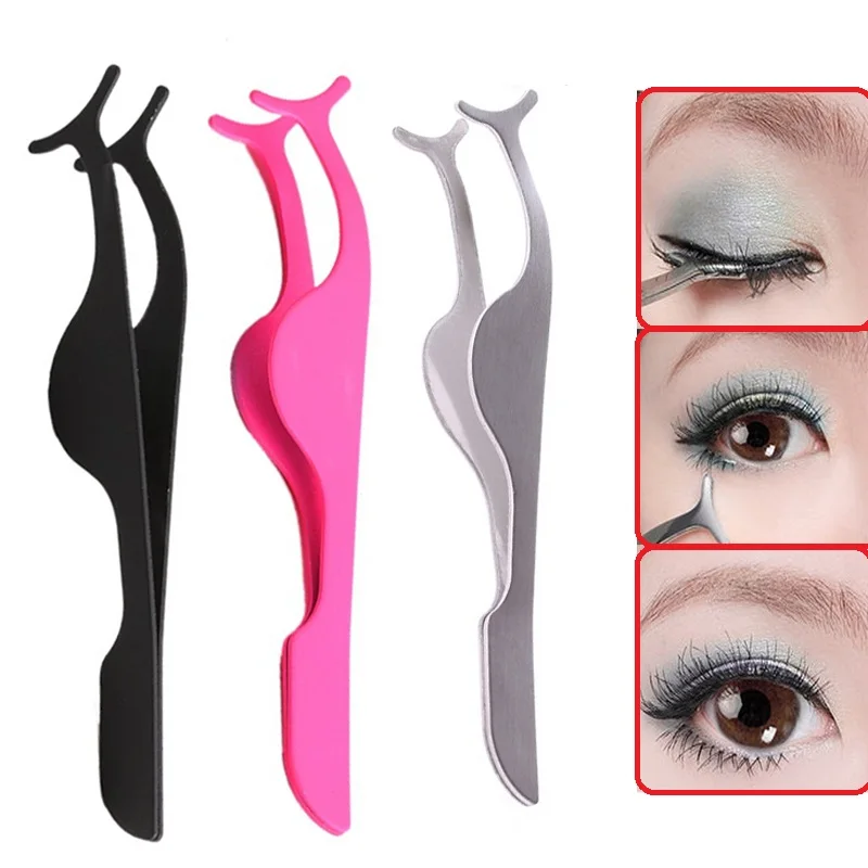 1 шт. пинцеты для накладных ресниц Поддельные ресницы Аппликатор Щипцы завивки и