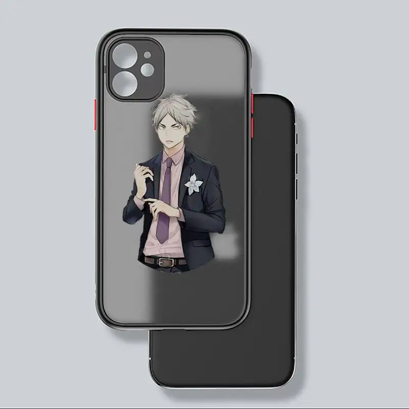

Haikyuu Hinata Anime Phone Case black matte transparent For iPhone 7 8 x xs xr 11 12 pro plus mini max Clear Funda