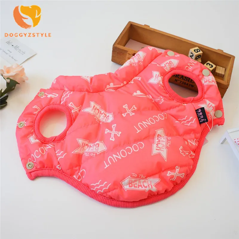 Зимние теплые жилеты для маленьких собак осенняя куртка дизайнерская хлопковая