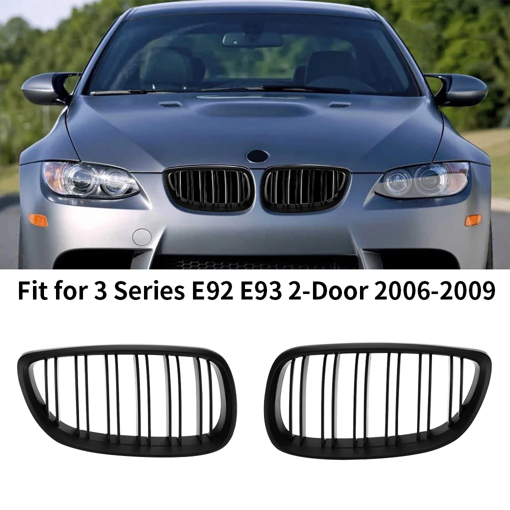 

1 Pair Front Kidney Grille Replacement for BMW E92 E93 320d 320i 325d 325i 330d 330i 335d 335i 2006-2009 51137157277 51137157278