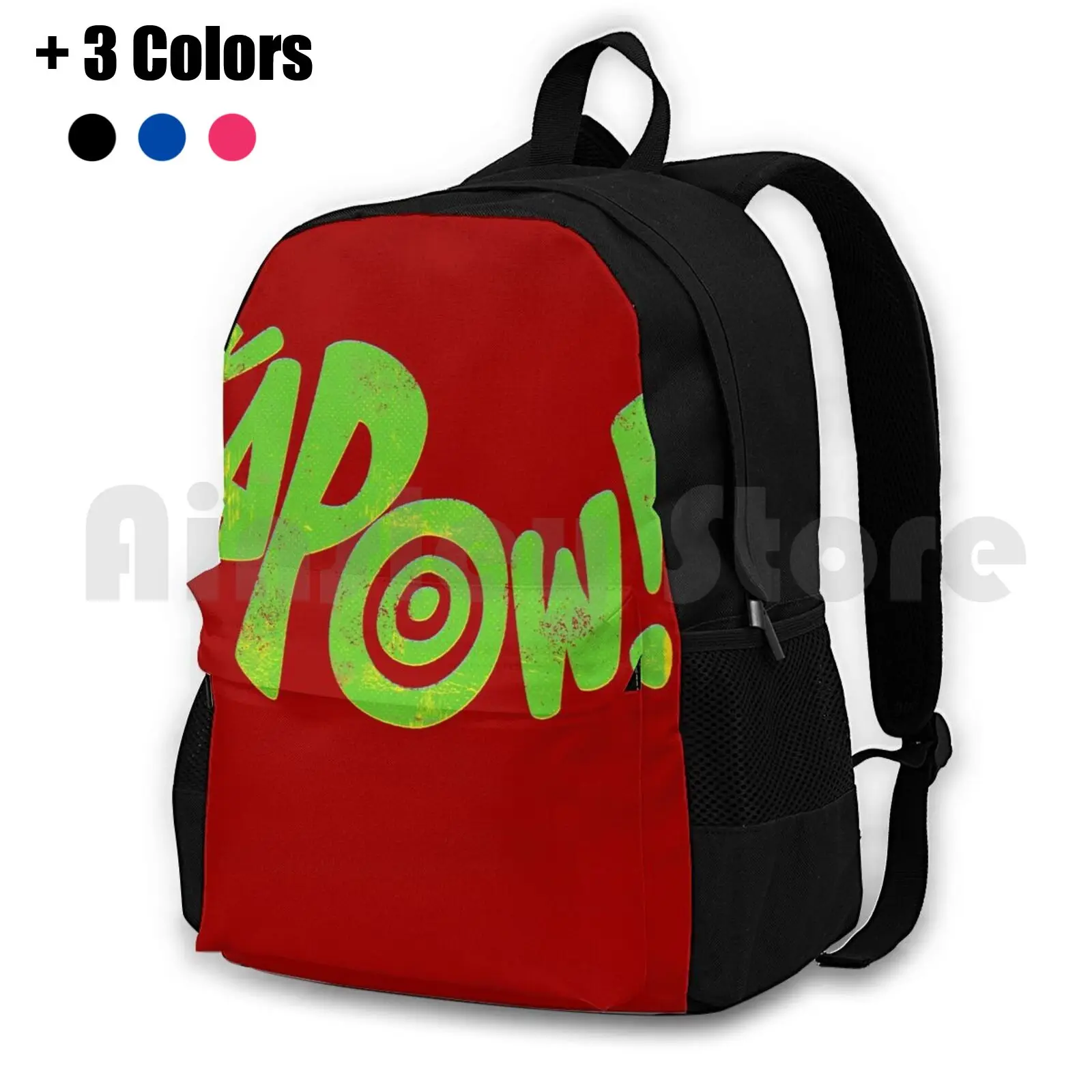 

Kapow! Superhero Sound Effect Outdoor Hiking Backpack Riding Climbing Sports Bag Kapow Vintage 1960S Sound Effect Comic Yellow