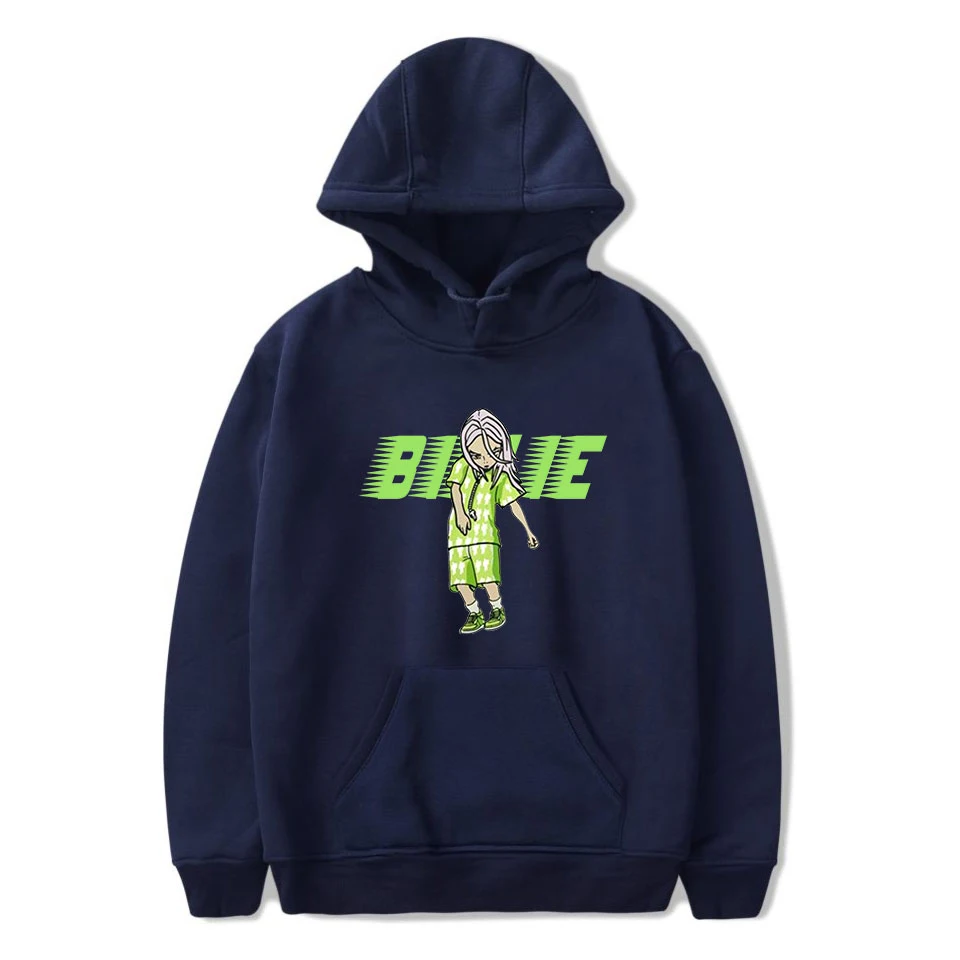 New19 Billie Eilish Толстовка Мужская Черная хлопковая толстовка пара светящаяся Billie Elish Толстовка простая сохраняющая тепло Женская/мужская одежда - Цвет: New19