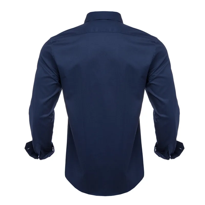 Мужская приталенная рубашка с длинным рукавом VISADA JUANA деловая Y55 2019 | одежда