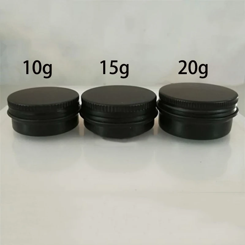 

10g Empty Aluminum Jar Pink Green Black Silver White 0.3oz Lip Balm Bottle Cosmetic Cream Packaging Small Storage Container