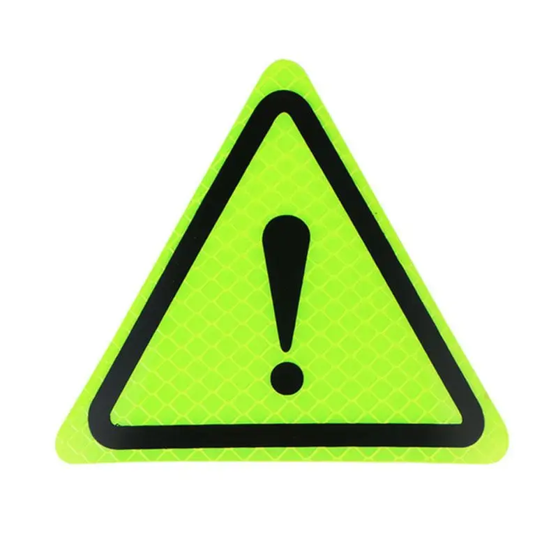 

Warning Waterproof Car Sticker Reflective Sticker Car Body Motorcycle Bumper Triangle Warning Label