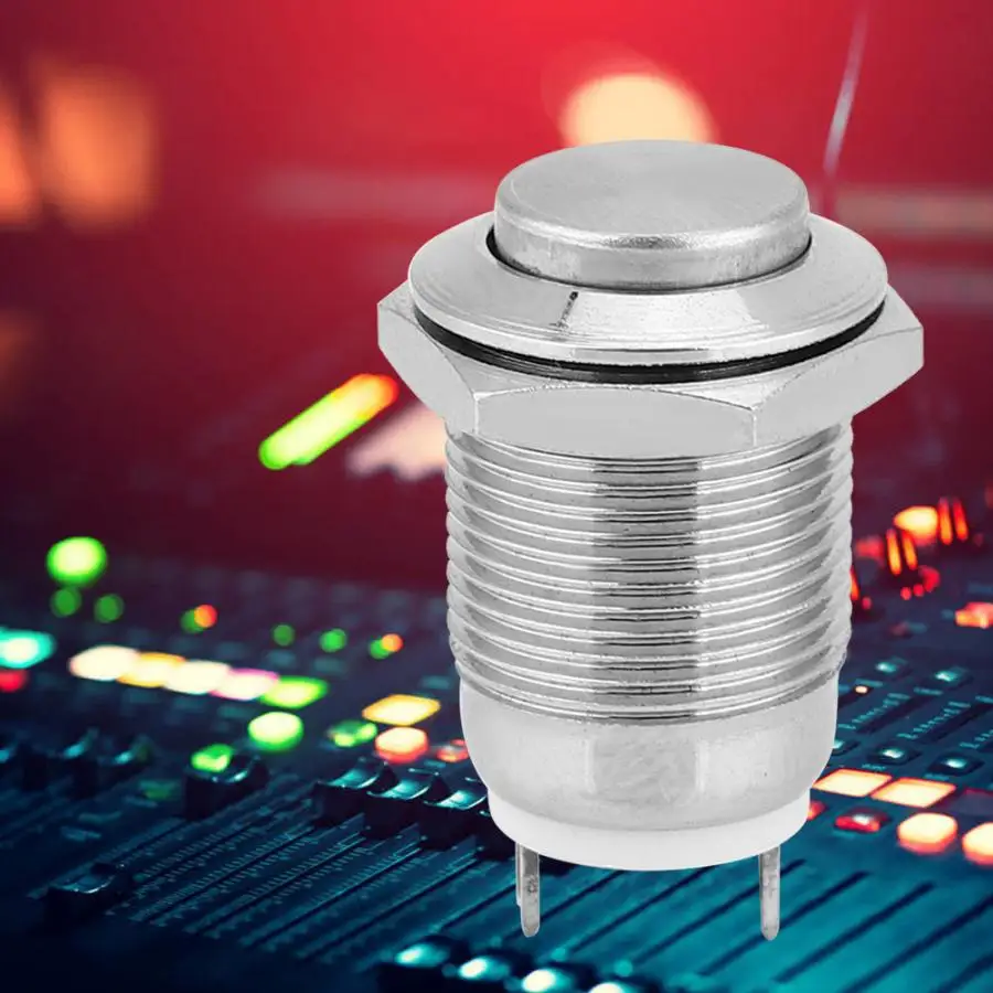 5 шт. металлический кнопочный переключатель 1 нормально открывающийся 2 контакта