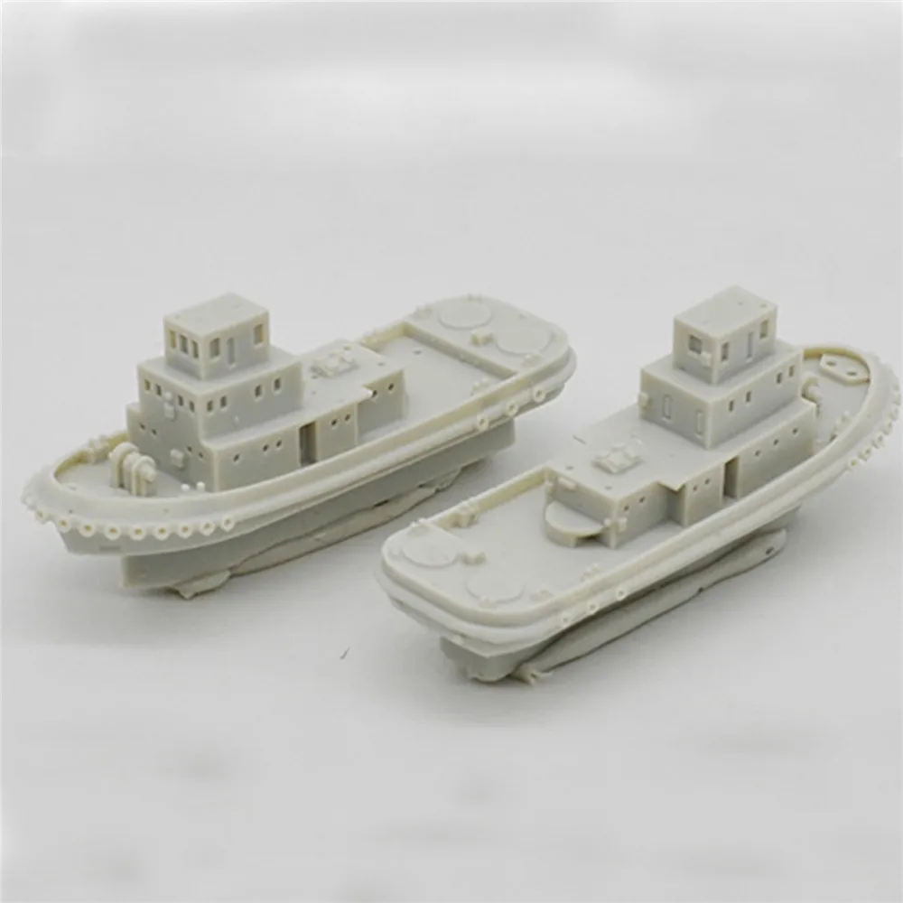 Модельная лодка из смолы 2 шт. 1/700 китайский флот порт кВт буксировочная | Игрушки