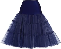 womens 2 layers voile petticoat underskirt plus size vintage swing crinoline 2021