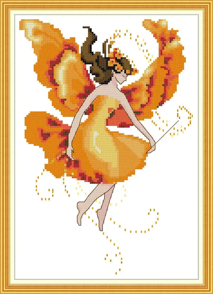 Everlasting love Butterfly сказочные китайские наборы для вышивки крестом экологический хлопок с печатью 11 DIY рождественские Свадебные украшения