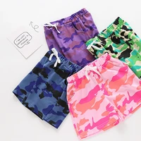 summer new cotton camouflage knee length pants fashion all match boys sports pant casual toddler leggings kids harem pant 1 6t