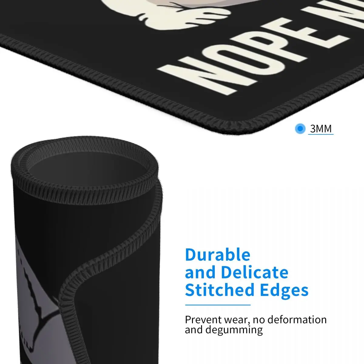 Коврик для мыши Nope Not Today французский бульдог ПК забавная собака офисный коврик