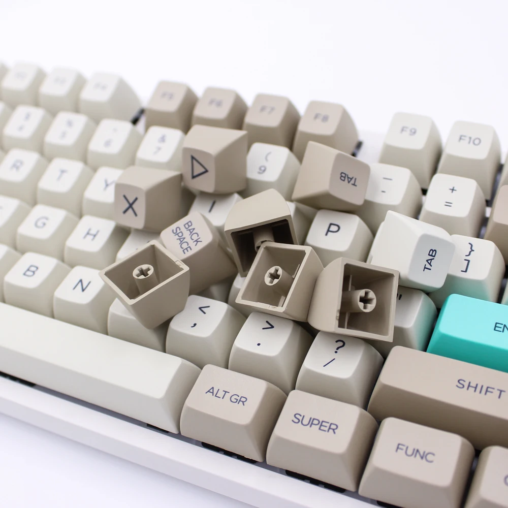 MP SA KEYCAPS PBT Ретро бежевый Keycap сублимационный колпачок для ключей Cherry MX