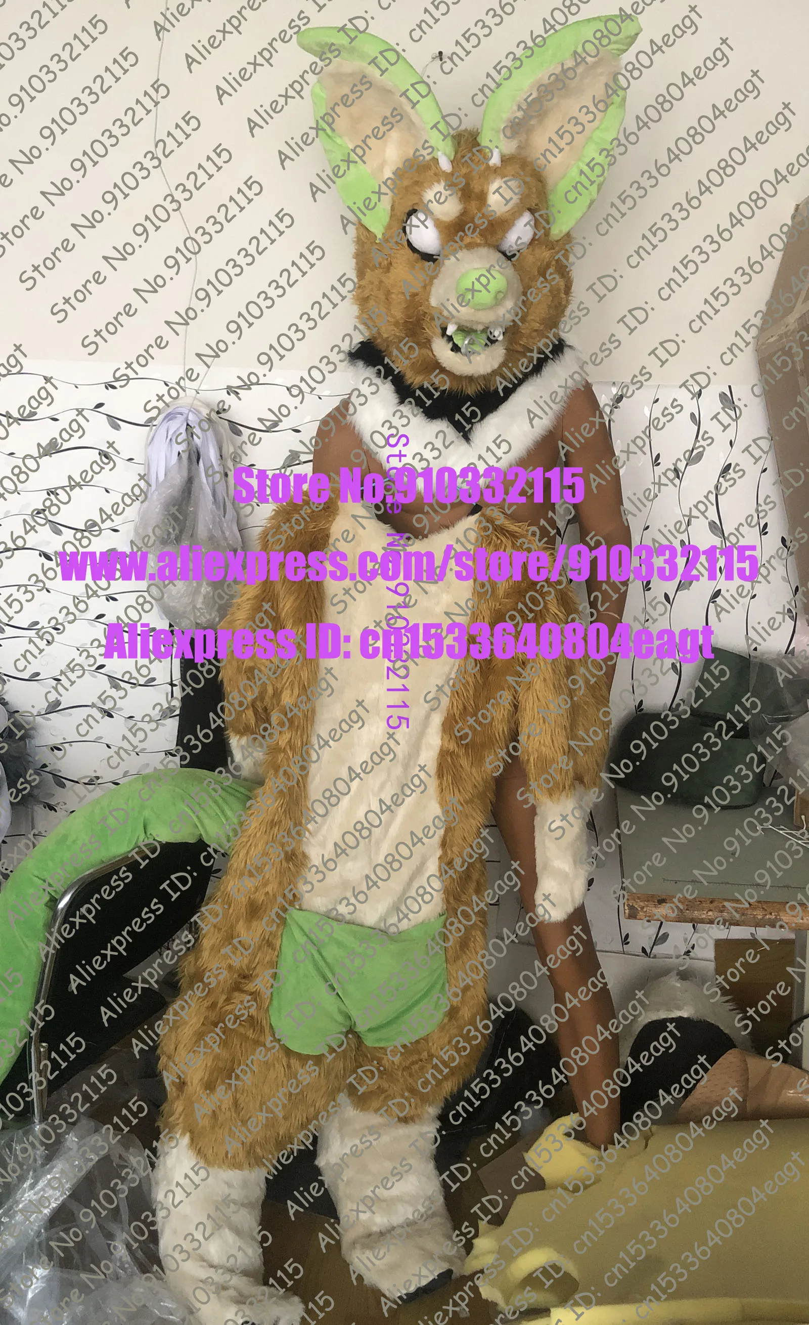 Digitigrade legs 3D Eyes bend по индивидуальному заказу реальные фото полный комплект зеленый