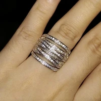 luxury fashion female engagement bride love ring us size 6 12