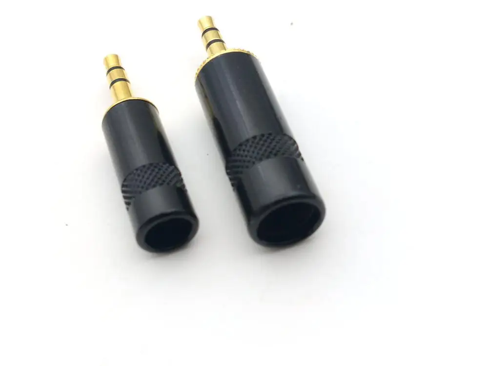 50 шт. Новый позолоченный стерео 3 5 мм ремонт штекер наушников кабель аудио разъем