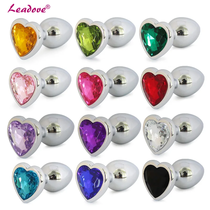 Анальная пробка из нержавеющей стали в форме сердца с гладким касанием | Красота