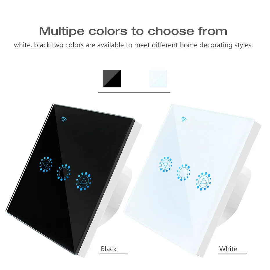 Wifi Smart Light Switch Glass Screen Touch Panel Voice Control Wireless Wall Switches Remote with Alexa Google Home 3 Gang EU/US | Лампы и