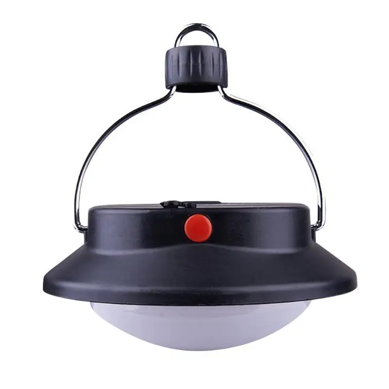 Серебристый 60 LED Ultra Bright Outdoor Camping Lamp Tent Light with Lampshade Circle ABS Rechargeable Fishing Hanging Hiking Lantern - Цвет: Серебристый